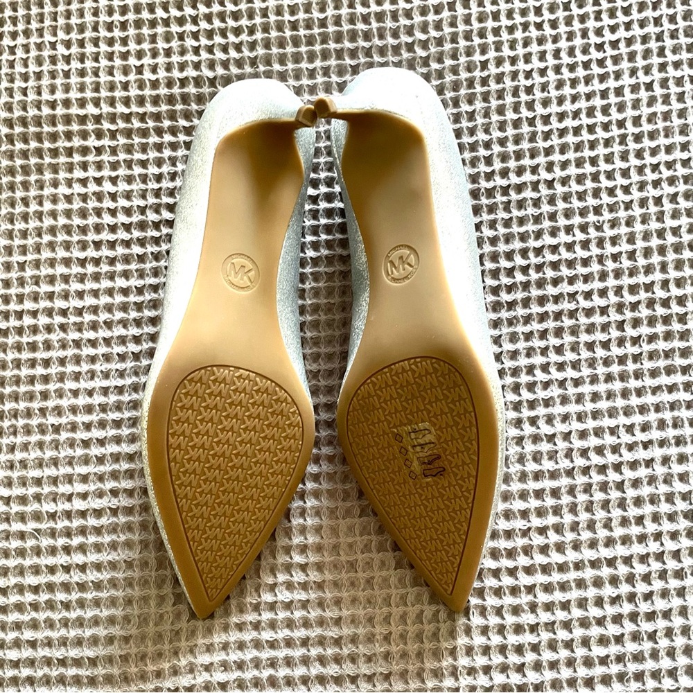 Michael Michael Kors Kitten Pump heel Silver Glitter - Picture 8 of 9